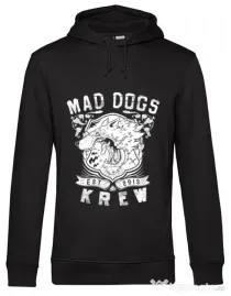 Hoodie barbat cu gluga Mad dogs krew Negru