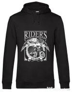 Hoodie barbat cu gluga Riders on the storm Negru