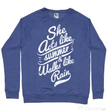 Bluza ADLER barbat She acts like summer Albastru melanj