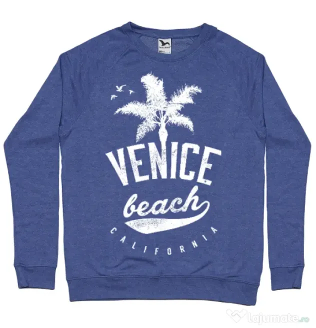 Bluza ADLER barbat Venice beach California Albastru melanj