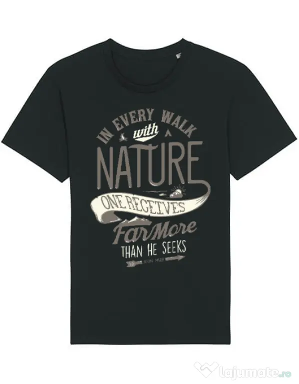 Tricou STANLEY STELLA barbat Walk of nature Negru
