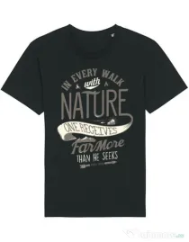 Tricou STANLEY STELLA barbat Walk of nature Negru