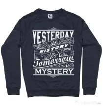 Bluza ADLER barbat Yesterday is history Denim inchis