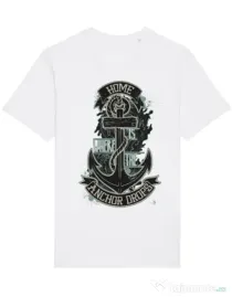 Tricou STANLEY STELLA barbat The anchor drops Alb