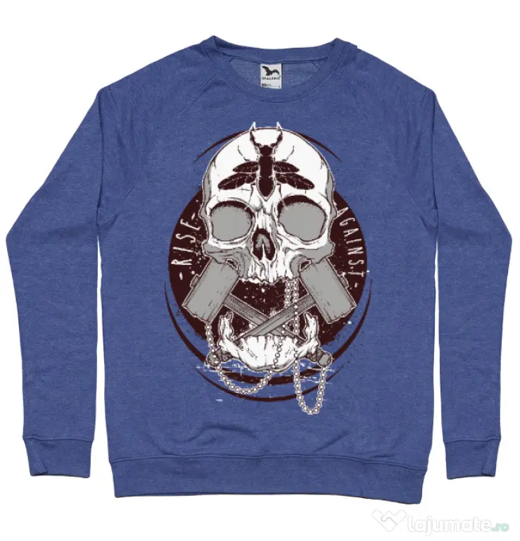 Bluza ADLER barbat Rise against Albastru melanj