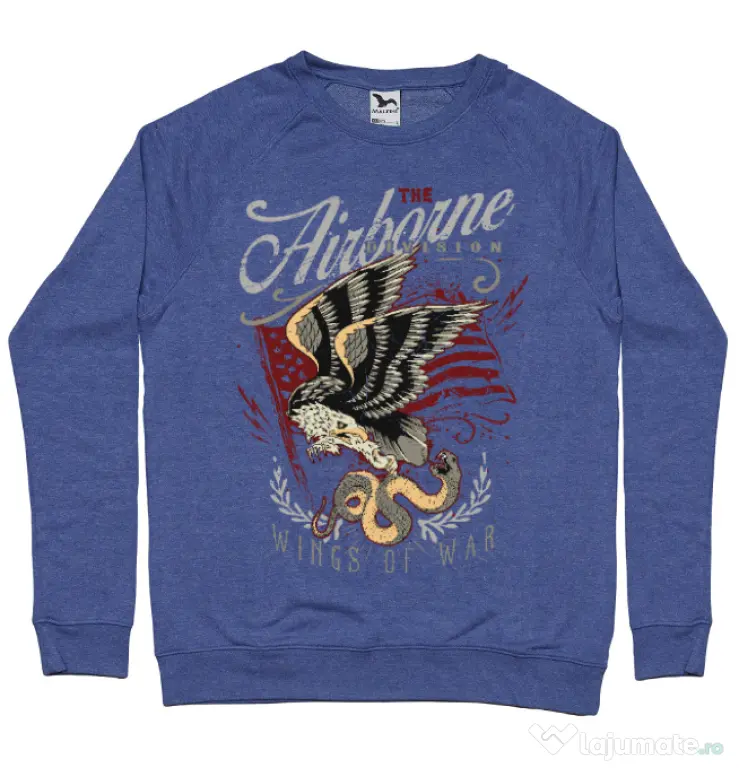 Bluza ADLER barbat Wings of war Albastru melanj