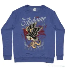 Bluza ADLER barbat Wings of war Albastru melanj