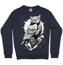 Bluza ADLER barbat Owl Denim inchis