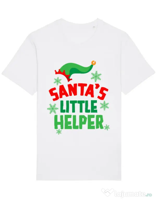 Tricou STANLEY STELLA barbat Santas little helper Alb