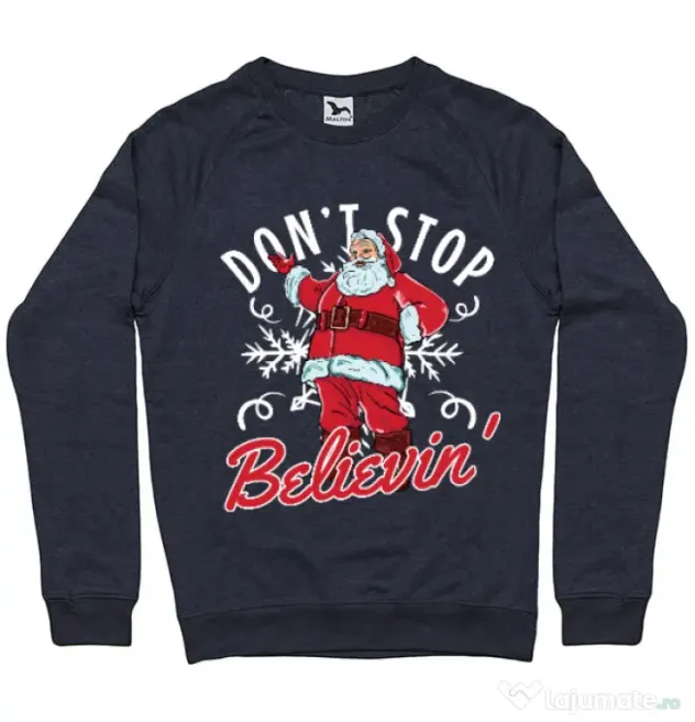 Bluza ADLER barbat Dont stop believin Denim inchis