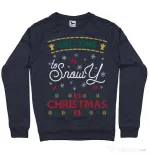 Bluza ADLER barbat Snowy Christmas Denim inchis