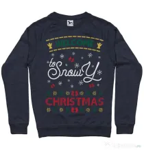 Bluza ADLER barbat Snowy Christmas Denim inchis