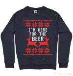 Bluza ADLER barbat Here for the beer Denim inchis