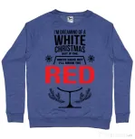 Bluza ADLER barbat White Christmas Albastru melanj