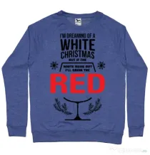 Bluza ADLER barbat White Christmas Albastru melanj