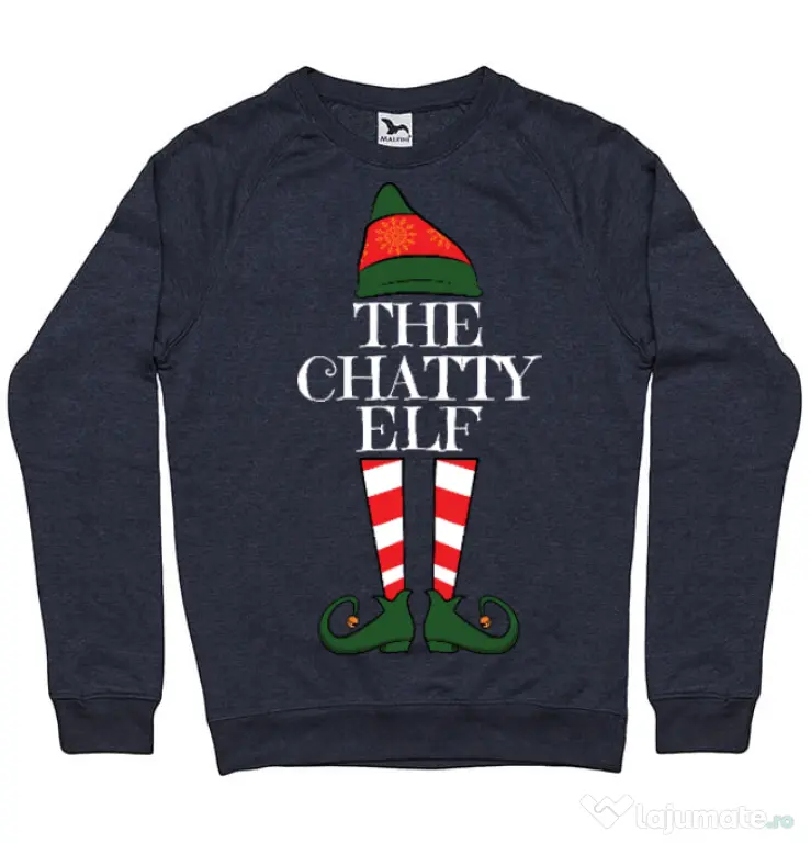 Bluza ADLER barbat The chatty elf Denim inchis