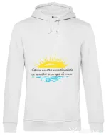 Hoodie barbat cu gluga Iubirea noastra Alb