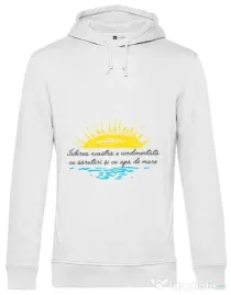 Hoodie barbat cu gluga Iubirea noastra Alb