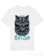 Tricou STANLEY STELLA barbat Wolf of death Alb