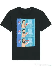 Tricou STANLEY STELLA barbat Funny wilson Negru