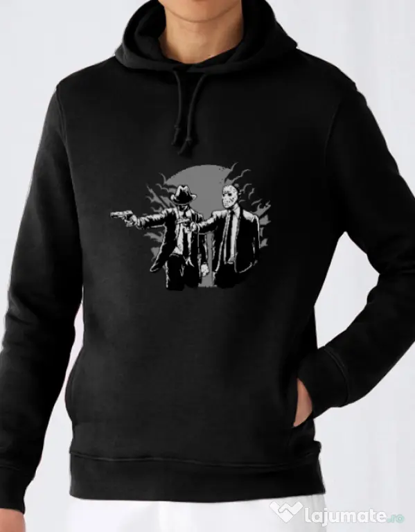 Hoodie barbat cu gluga Pulp killer Negru