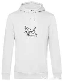 Hoodie barbat cu gluga Swan Alb