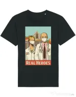 Tricou STANLEY STELLA barbat Real heroes Negru