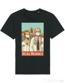 Tricou STANLEY STELLA barbat Real heroes Negru