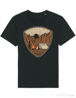 Tricou STANLEY STELLA barbat Camp cliffs Negru