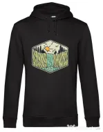 Hoodie barbat cu gluga Beauty waterfall Negru
