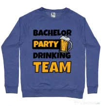 Bluza Petrecerea burlacilor ADLER Bachelor Party Albastru melanj