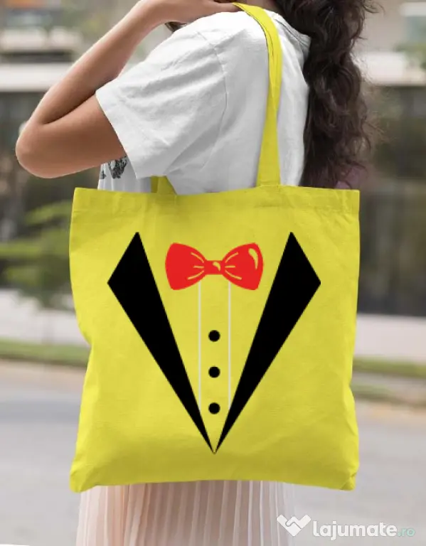 Sacosa personalizata Mire Groom suit Galben