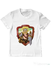 Tricou ADLER copil The Barbarian Alb