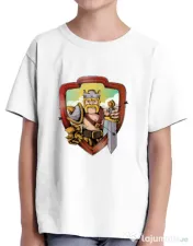 Tricou ADLER copil The Barbarian Alb 
