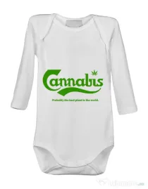 Baby body Cannabis Alb