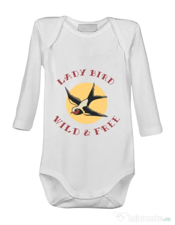 Baby body Ladybird Alb
