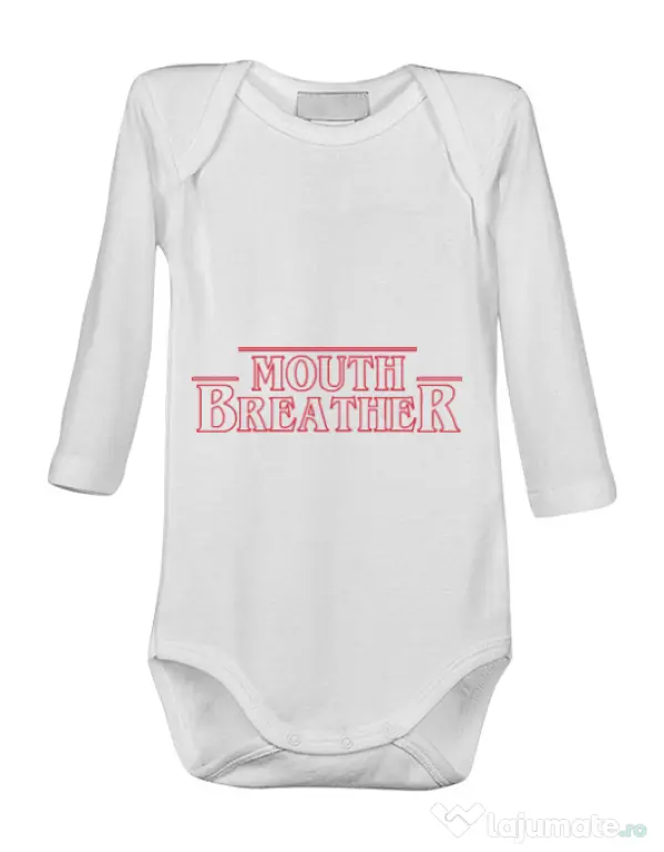 Baby body Mouth breather Alb