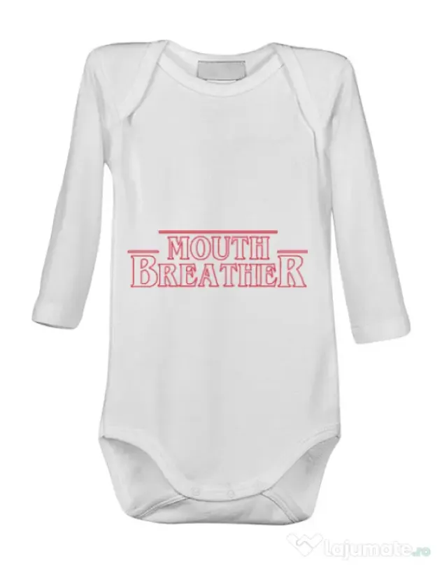 Baby body Mouth breather Alb