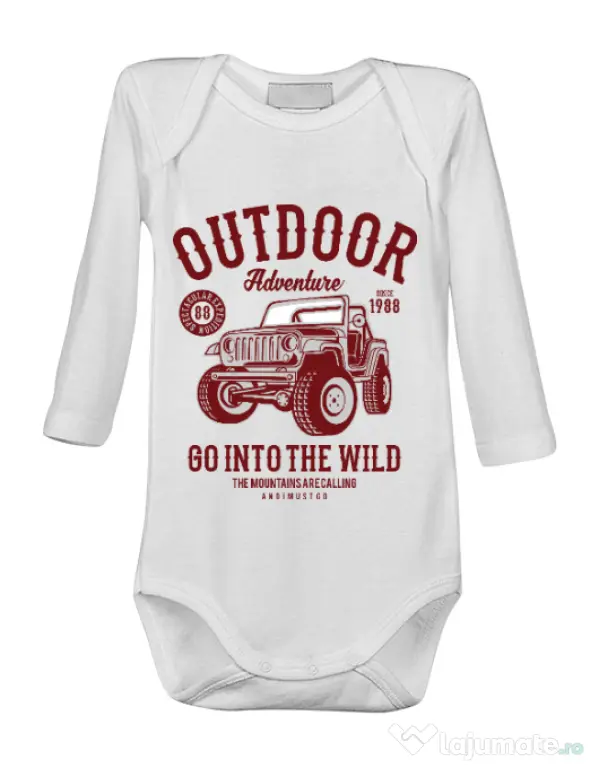 Baby body Outdoor Adventure Alb