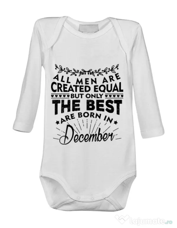Baby body The best men are born in December Alb