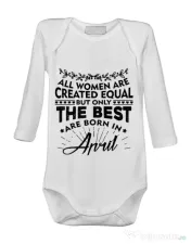 Baby body The best women are born in April Alb 