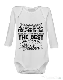 Baby body The best women are born in October Alb