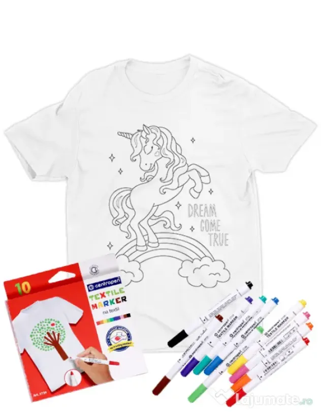 Tricou de colorat Dream come true