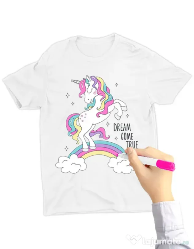 Tricou de colorat Dream come true