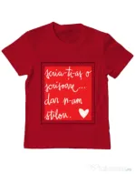 Tricou ADLER copil Nu am stilou Rosu