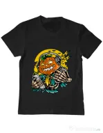 Tricou ADLER copil Pumpkin Music Negru