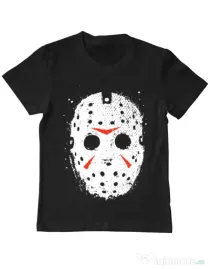Tricou ADLER copil Jason Mask Negru