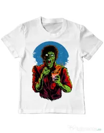 Tricou ADLER copil I want you to dance Alb