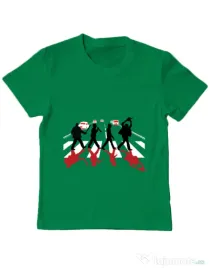 Tricou ADLER copil Abbey road killer Verde mediu