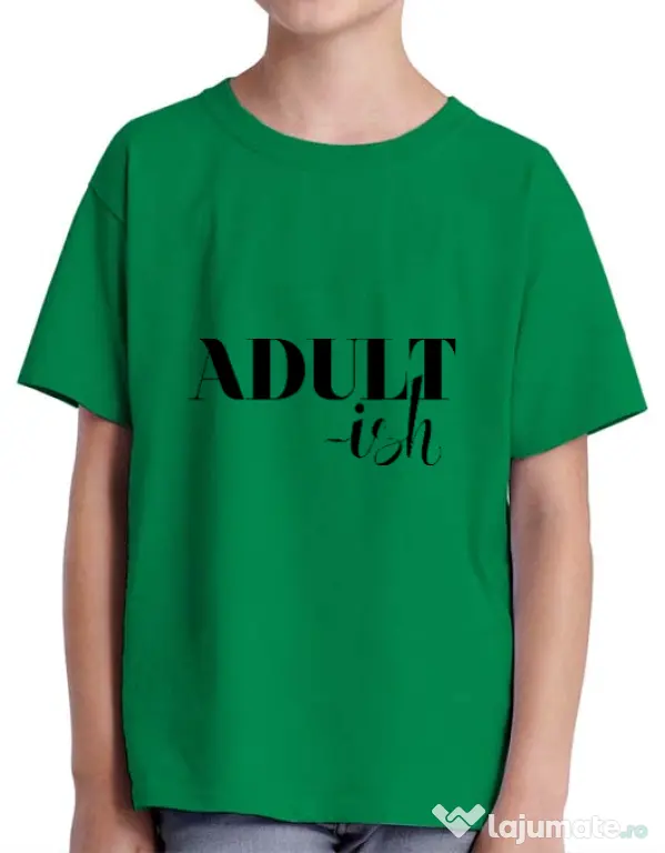Tricou ADLER copil Adultish Verde mediu